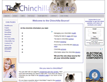 Tablet Screenshot of chinchillasource.com